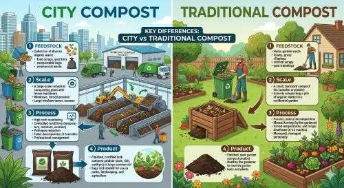 City Compost vs Traditional Compost